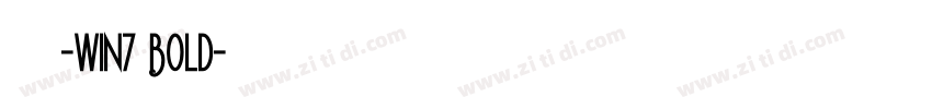 微软雅黑-win7 Bold字体转换